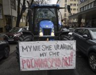 Bratislava farmári gazdovia protest
