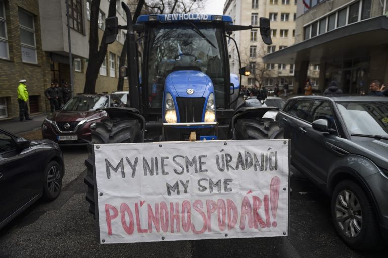 Bratislava farmári gazdovia protest