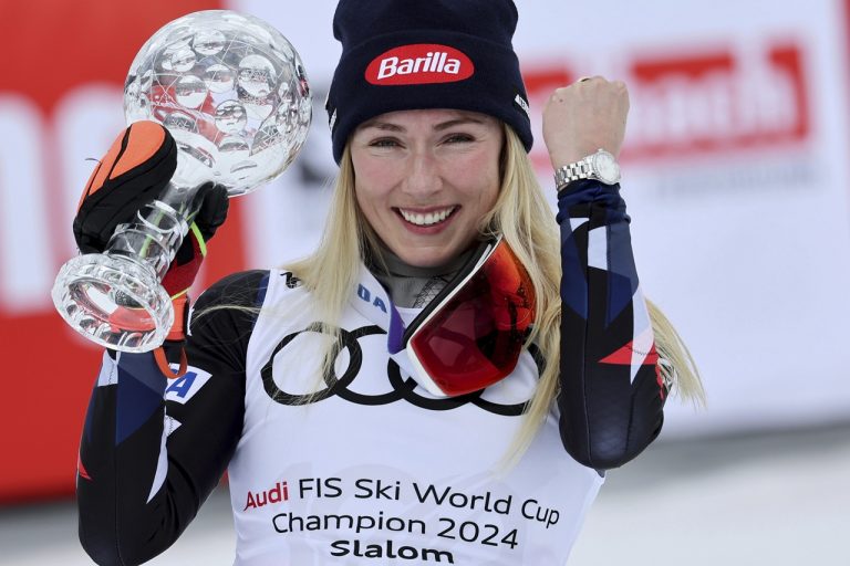 Mikaela Shiffrinová malý glóbus