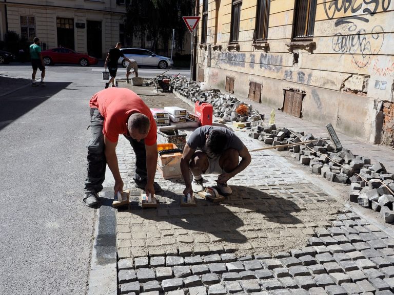 Oprava dlažby Košice