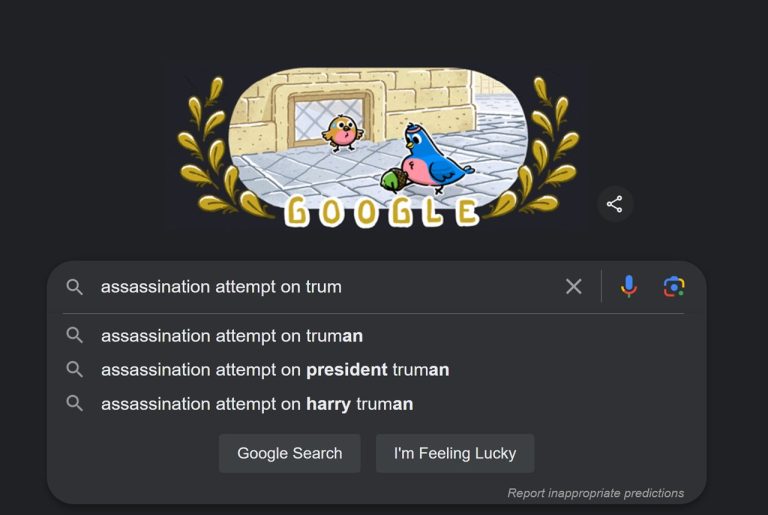 Funkcia “Autocomplete“ od Google vynecháva navrhované výsledky týkajúce sa pokusu o atentát na Donalda Trumpa