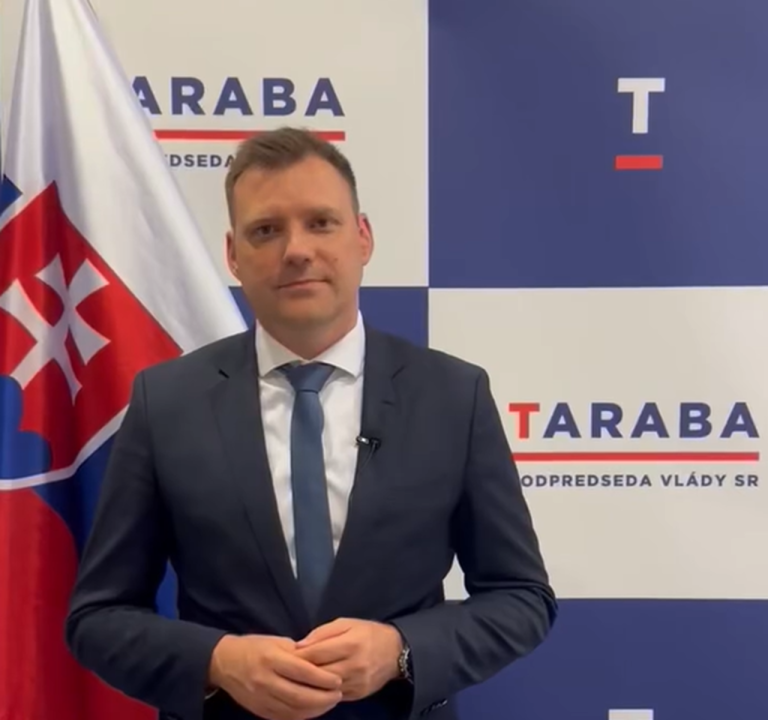 Na snímke minister životného prostredia Tomáš Taraba (SNS)