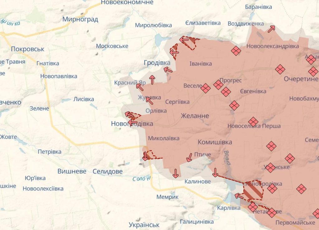 Ruská armáda postupovala smerom na Pokrovsk a Toreck