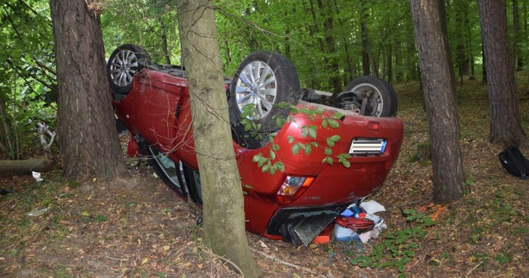 Polícia: Pri Hornej Porube zišiel automobil z cesty a narazil do stromu