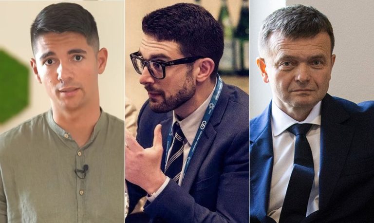 Erik Kaliňák Alex Soros Jaroslav Haščák