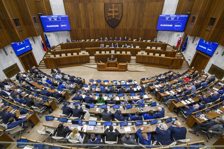 hlasovanie parlament NR SR