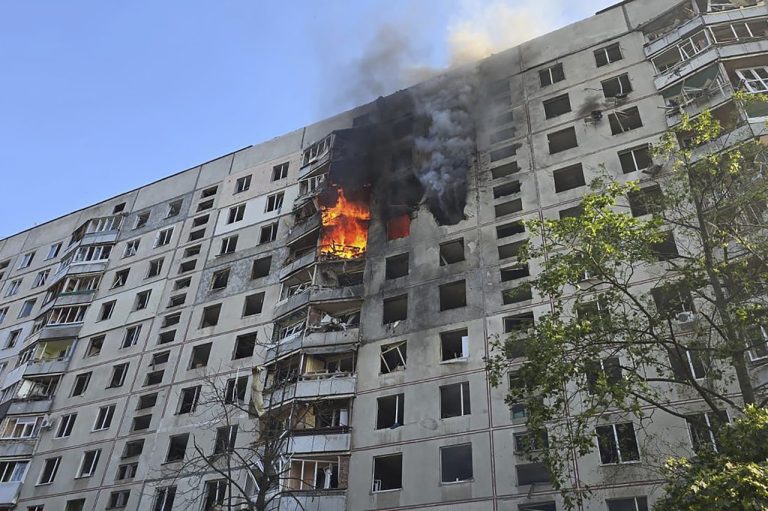 útok ruskej armády na mesto Charkov