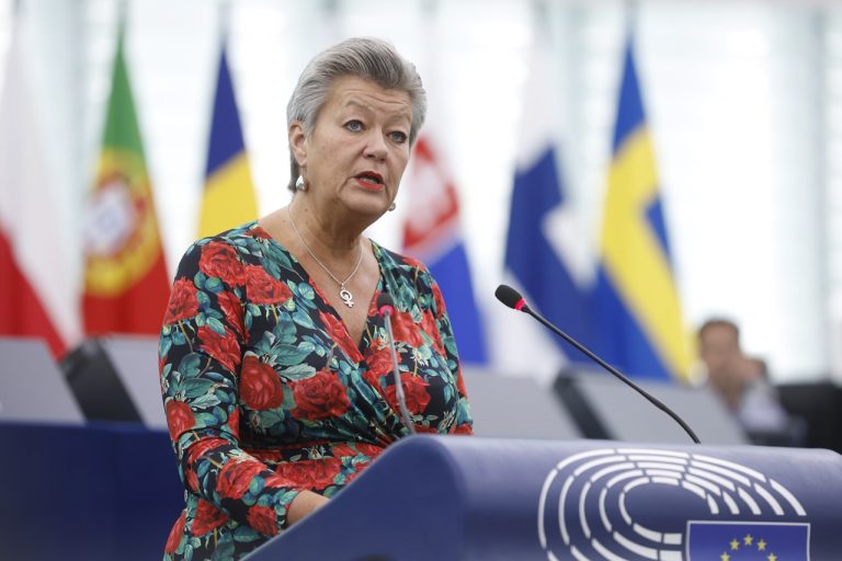 EU Migration Štrasburg Ylva Johanssonová