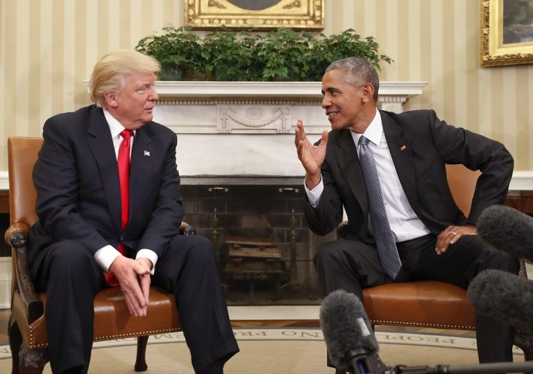 Barack Obama, Donald Trump