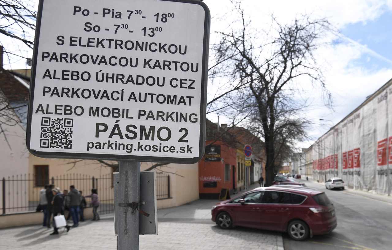 Košice parkovanie automaty EEI