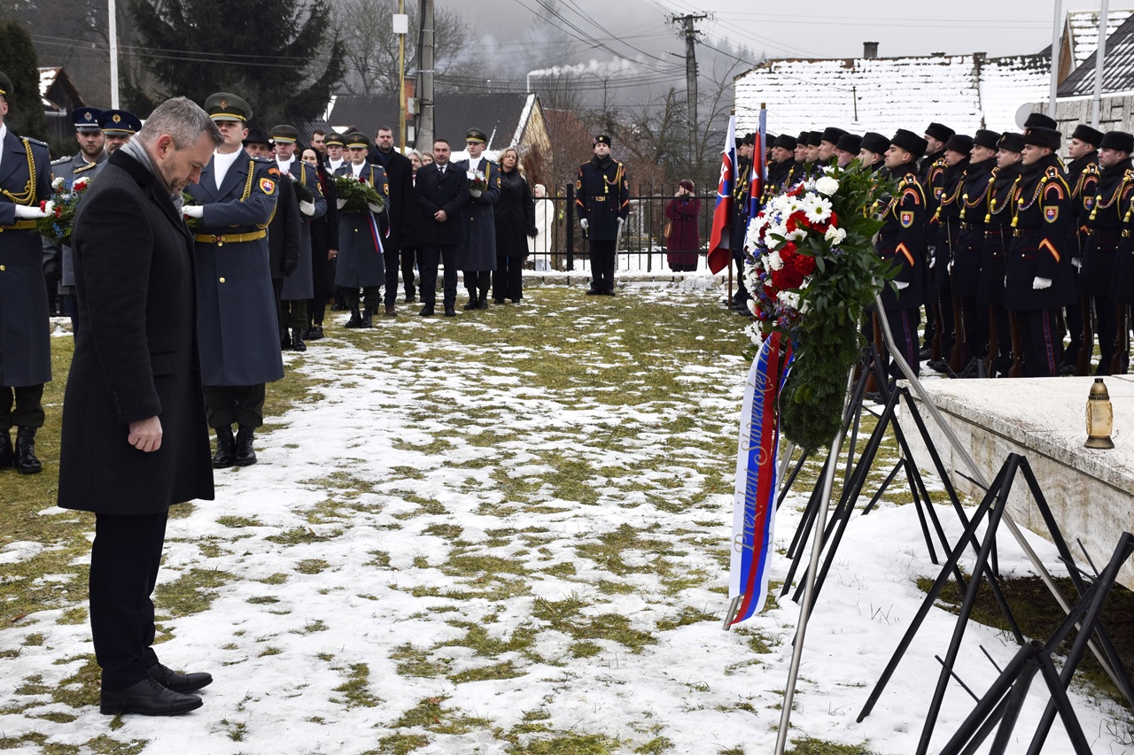 Pietne spomienkové zhromaždenie pri príležitosti 80. výročia vyvraždenia a vypálenia obce za účasti prezidenta SR Petra Pellegriniho