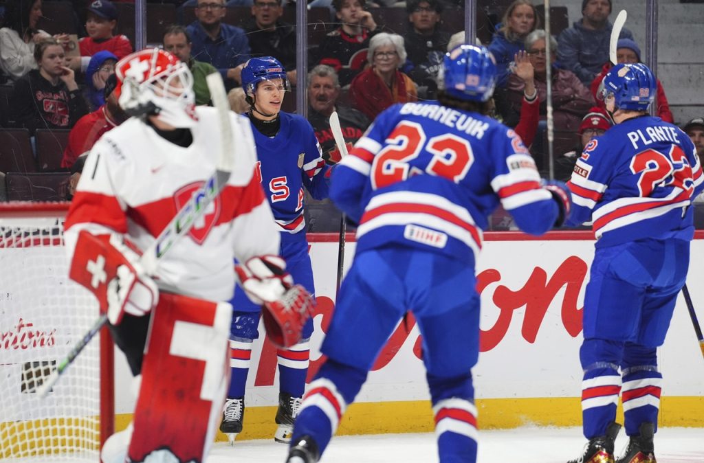 Switzerland USA World Junior Hockey