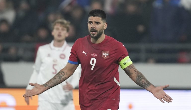 Serbia Switzerland Nations League Soccer Alexandar Mitrovič